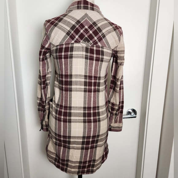Vintage Plaid Flannel Shirt Dress - Picture 6 of 14
